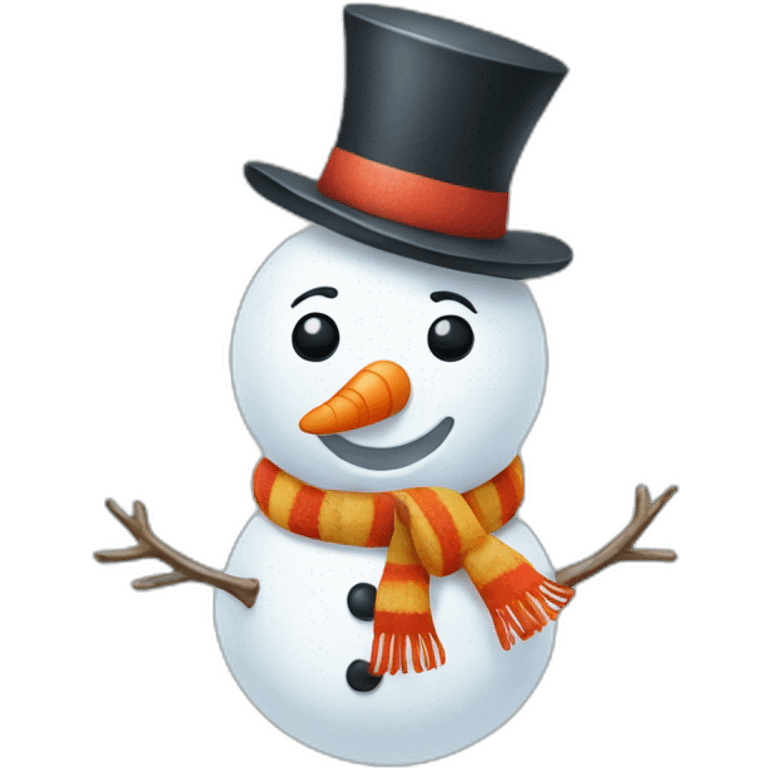 Cute snowman emoji