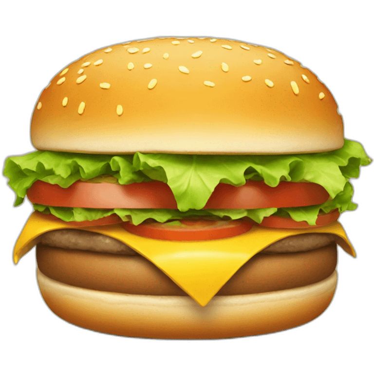 Happy burger emoji