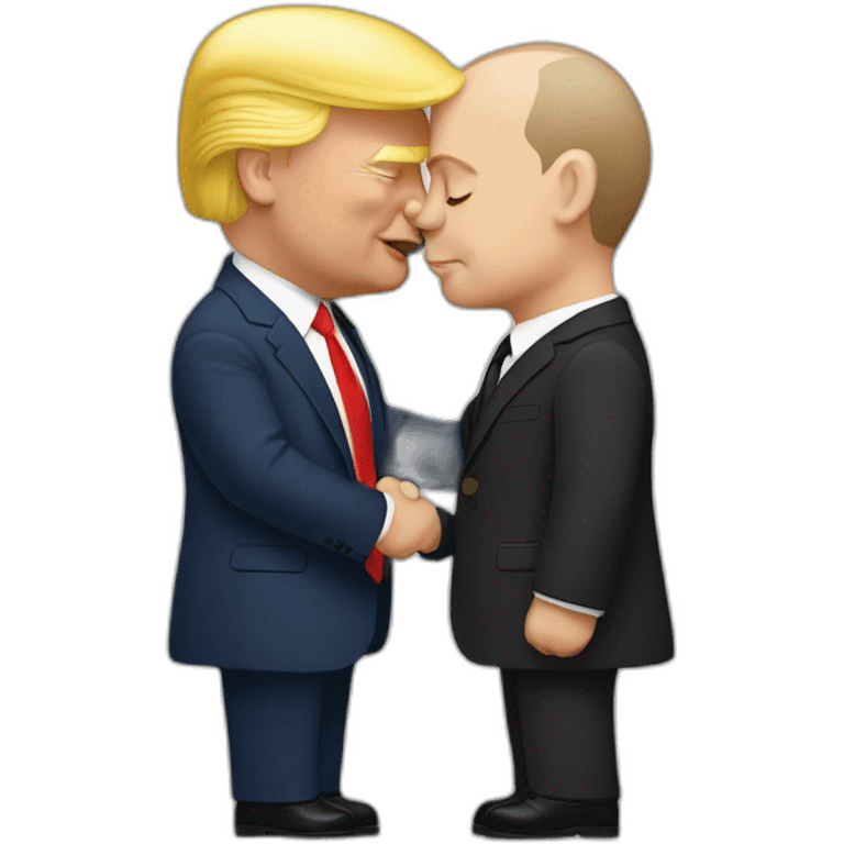 trump-and-putin-kissing,-lgbtq+ friendly, positivity, inclusiveness emoji