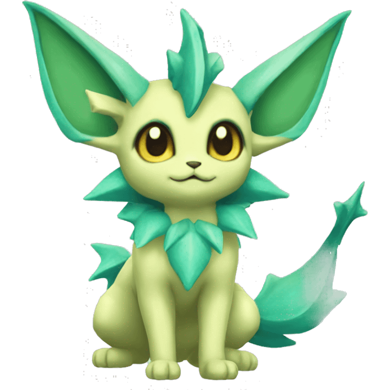 Vaporeon-Leafeon full body emoji