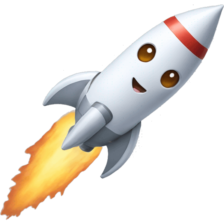 a cat in a rocket emoji