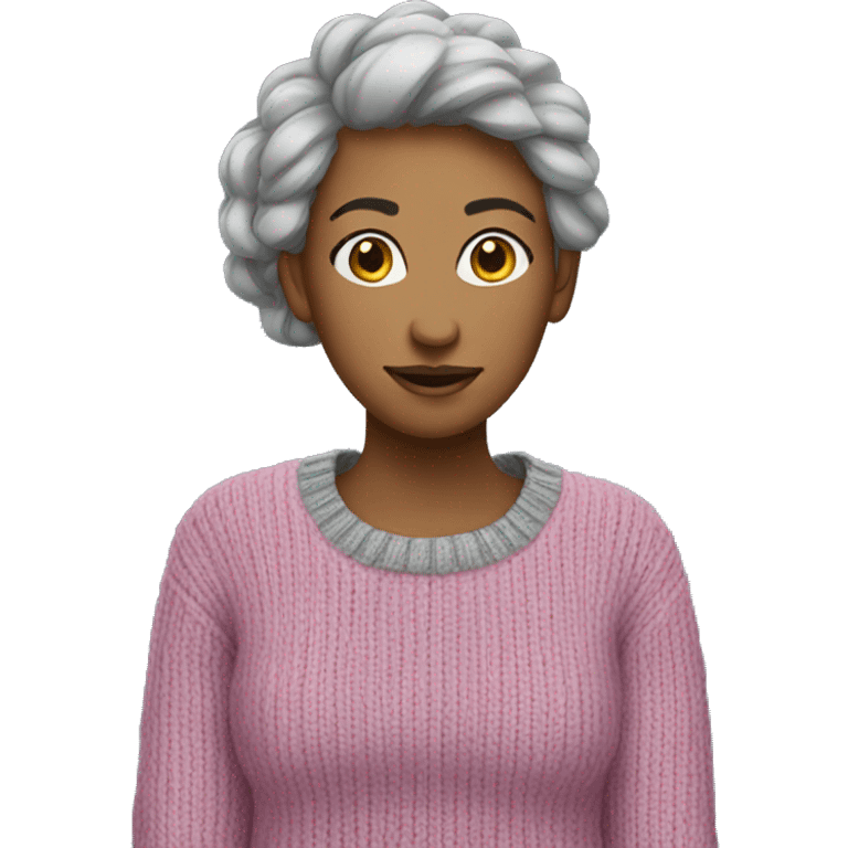 character woman -clothing woolen_sweater emoji