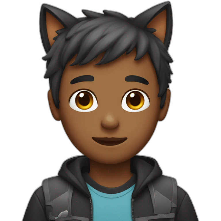 Boy with cat ears  emoji