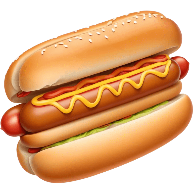 Baby hotdog in bun emoji