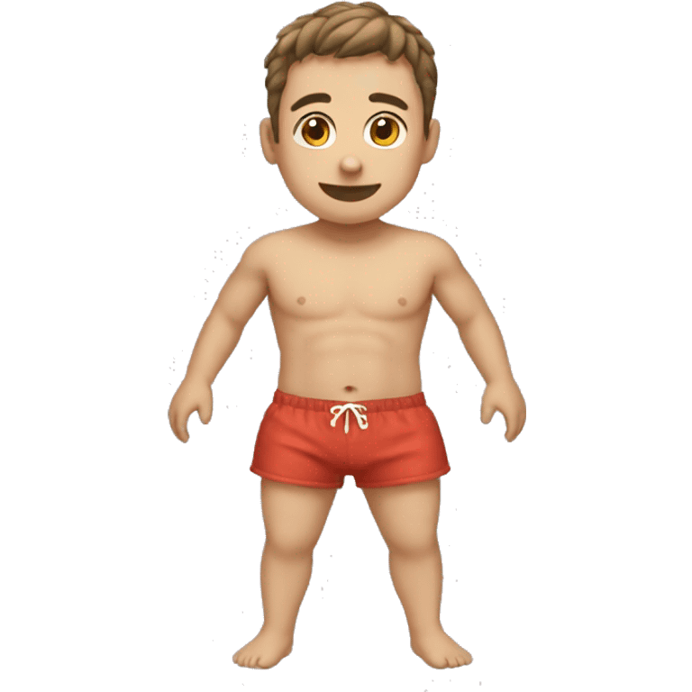 Garçon en short de bain  emoji