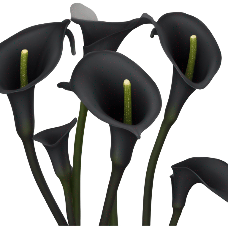 black calla lilly  emoji