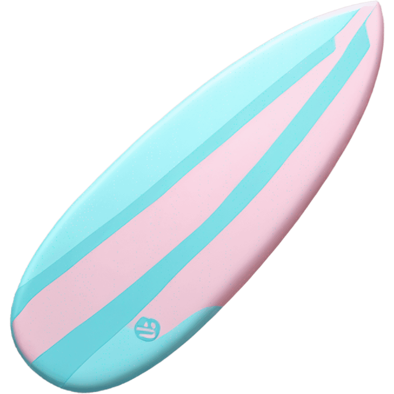 cute light pink and light blue surfboard emoji