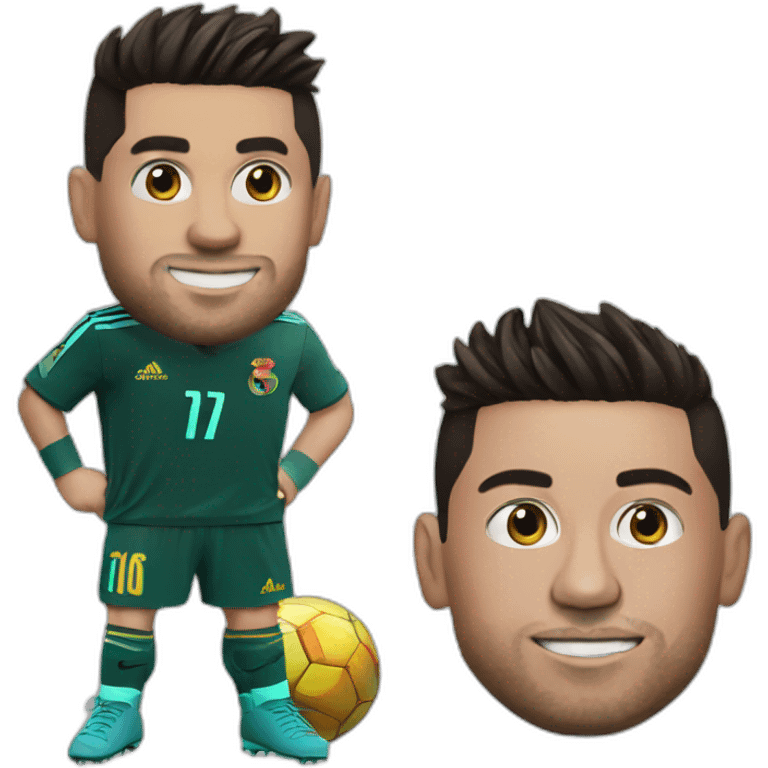 Ronaldo sur Messi emoji