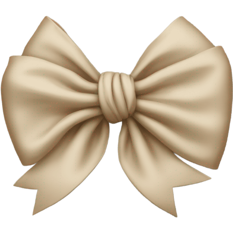 Beige bow emoji