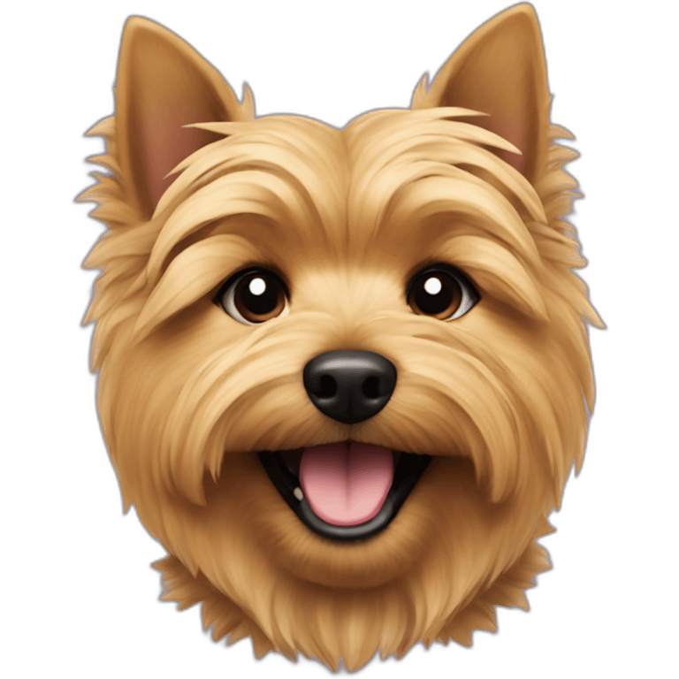 Smile Norwich terrier dog emoji