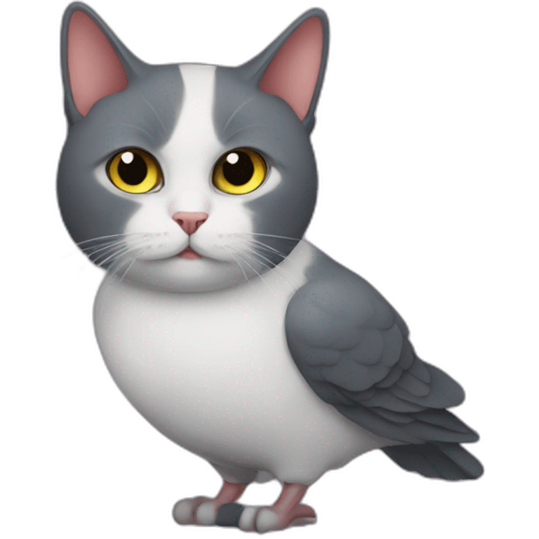 (((cat))), scary, pigeon emoji