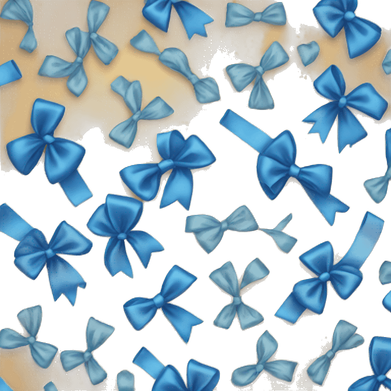 Blue bow emoji