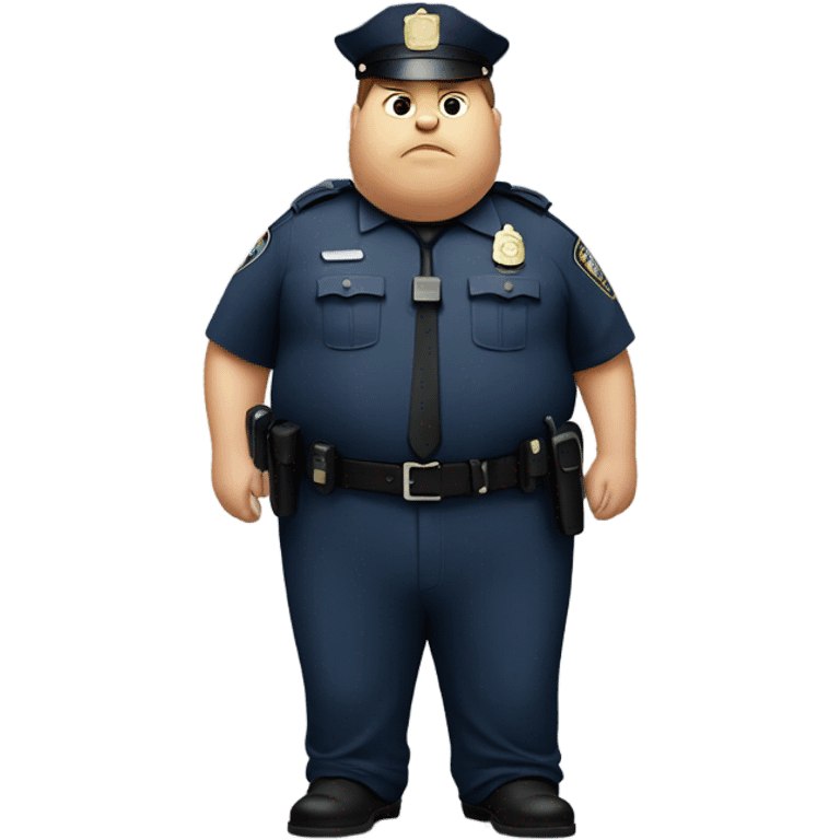 Obese police officer who is pregnant  emoji