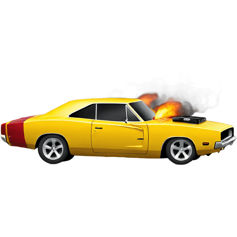 Dodge charger burnout emoji