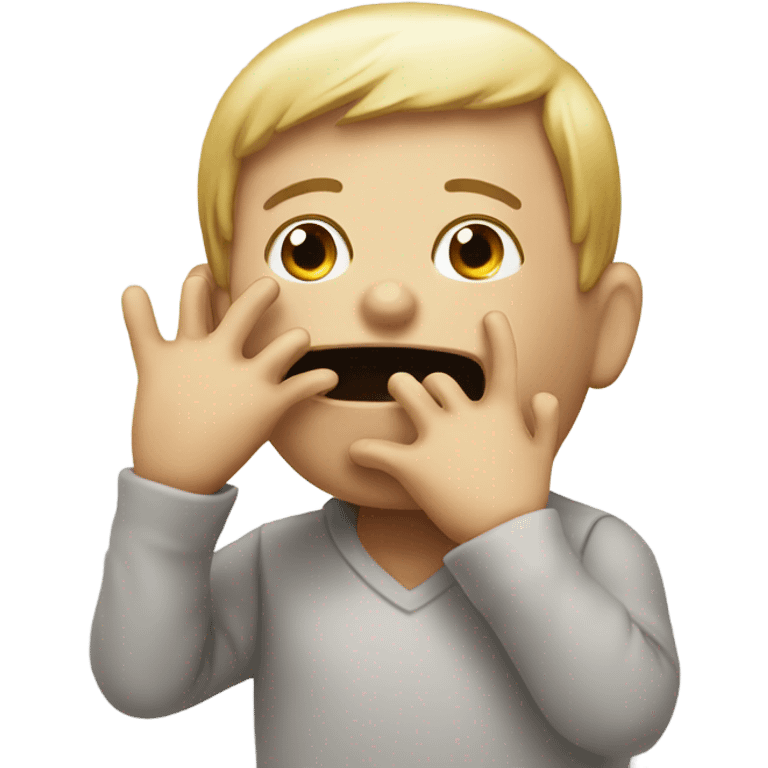 speak no evil with fingers emoji