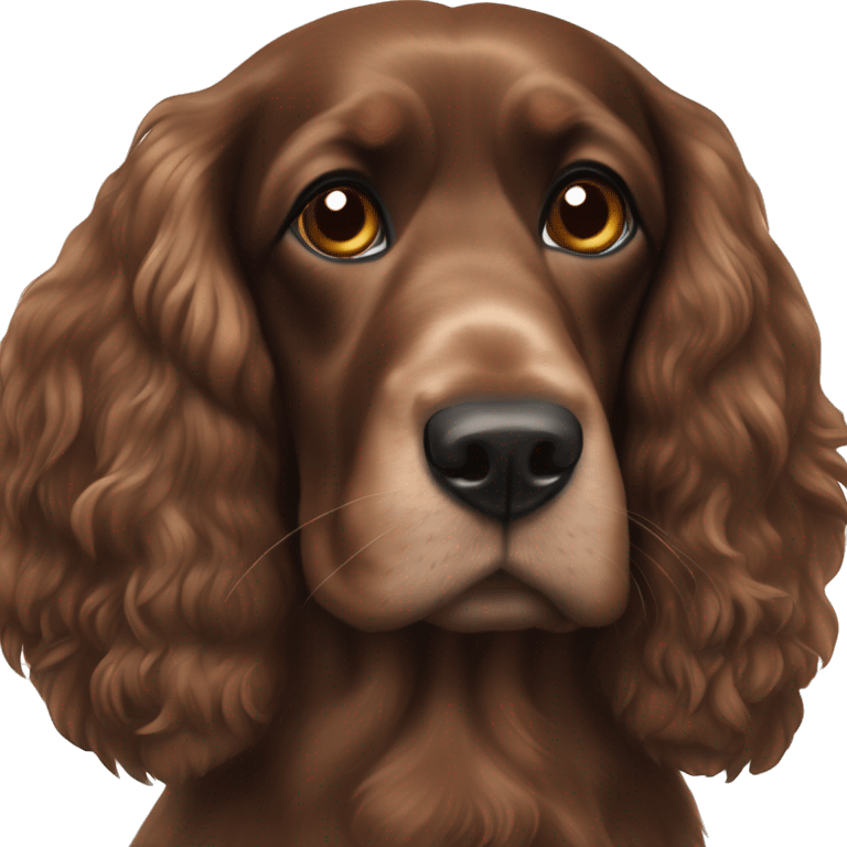 Brown, black, and ginger cocker spaniels  emoji