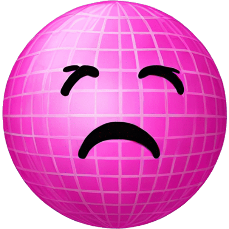 Pink discobal emoji