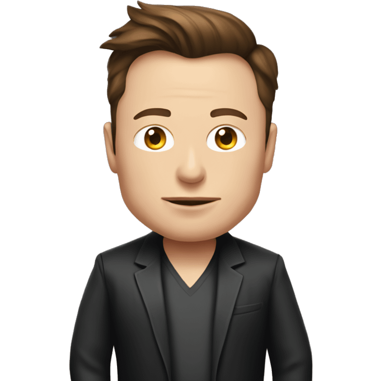 elon musk with night dress emoji