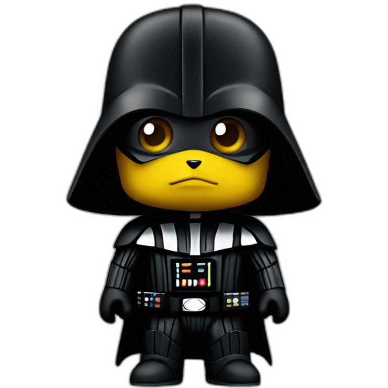 Darth Vader as pikachu emoji