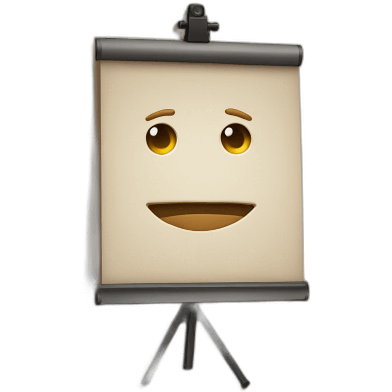 marker board Flipchart without face emoji