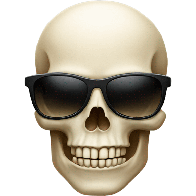 Skull wearing shades emoji