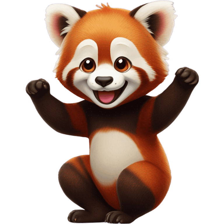 Red panda giggle gif emoji