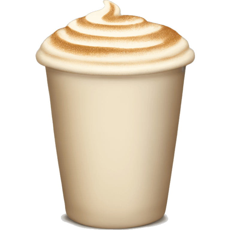 Beige Christmas latte emoji