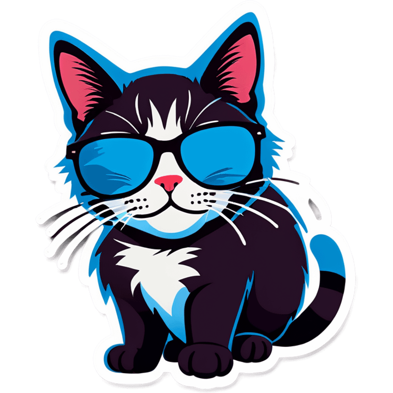 Cat with sunglasses emoji