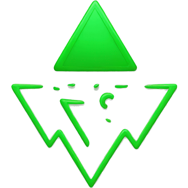 green triangle up emoji