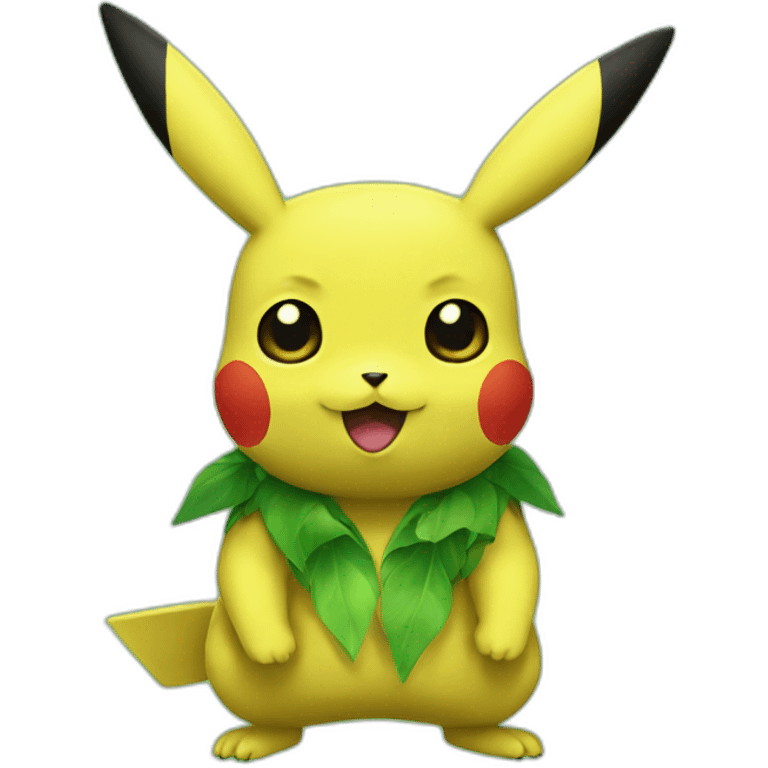 Green pikachu emoji