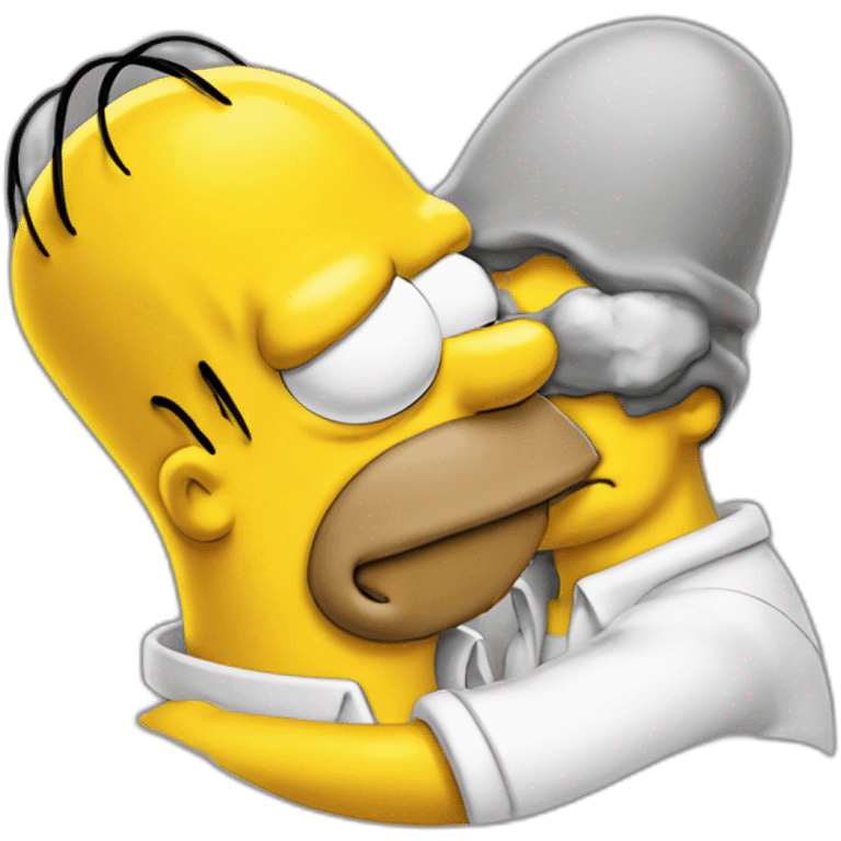 Homer Simpson kiss emoji