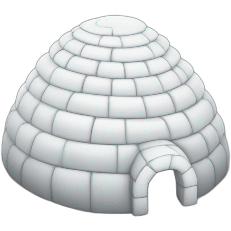 igloo b'day celebration white background emoji