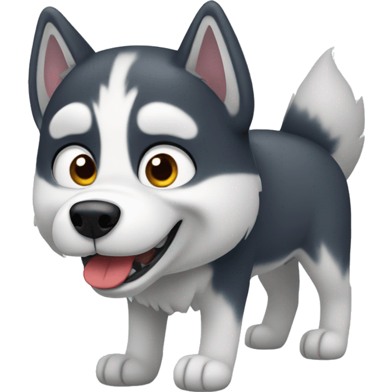 Husky mit Schlitten emoji