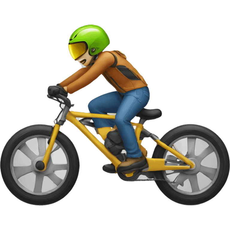 Bike wheelie  emoji