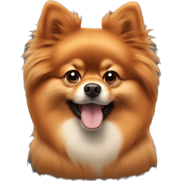 The red-haired Pomeranian emoji