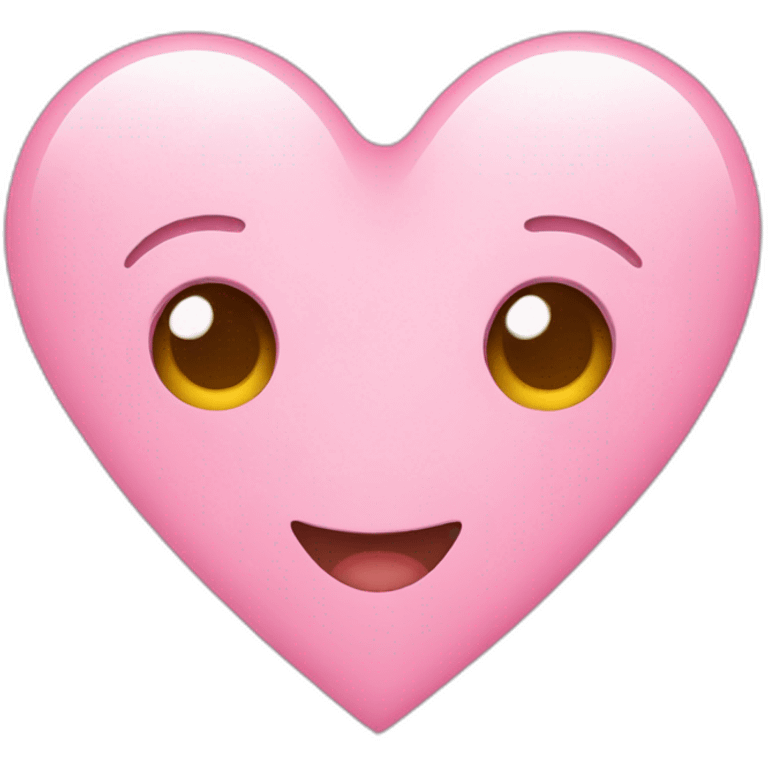 Light pink color heart emoji