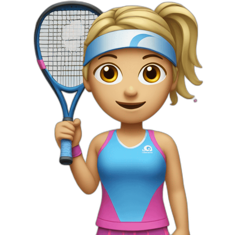 Girl padel player emoji