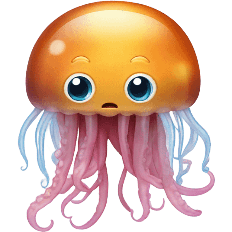 Jellyfish eating squid  emoji