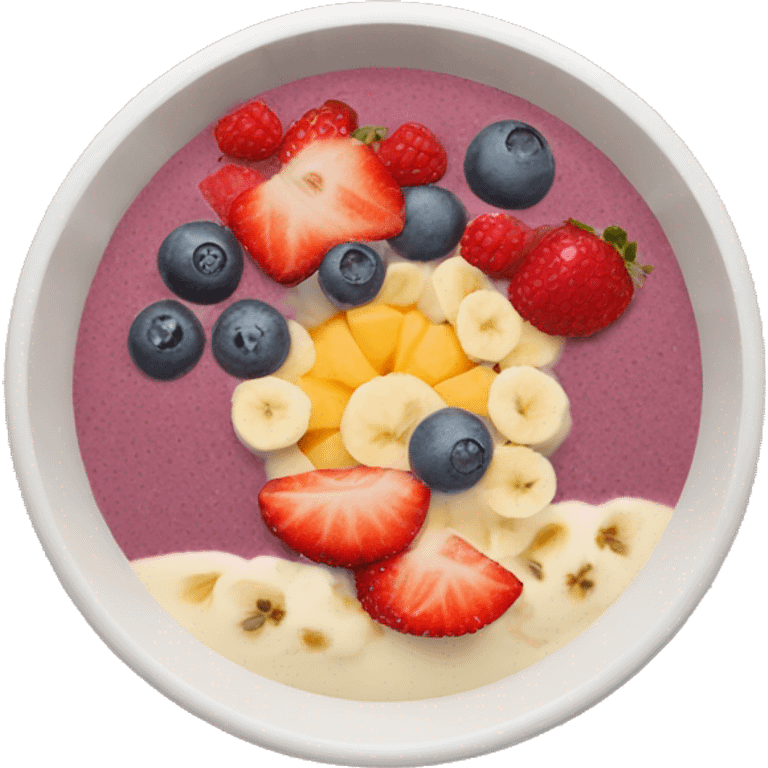 Smoothie bowl emoji