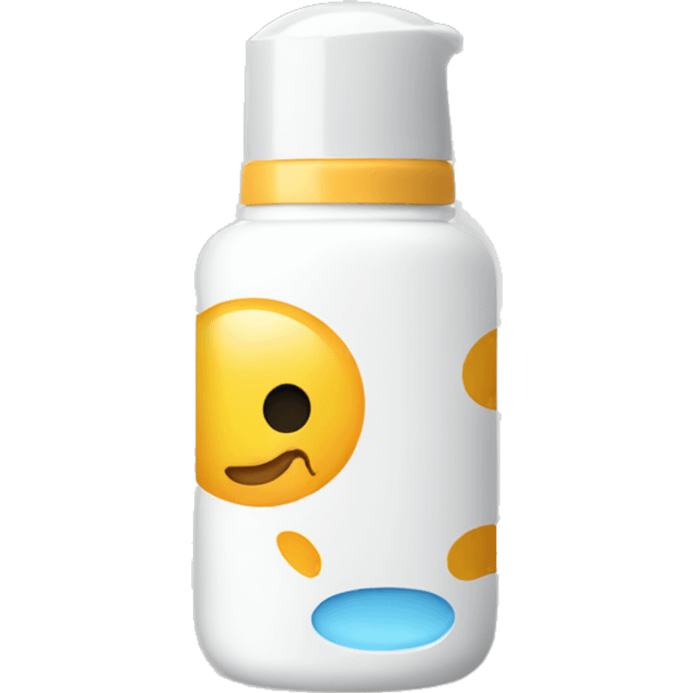 little facial sunscreen bottle emoji