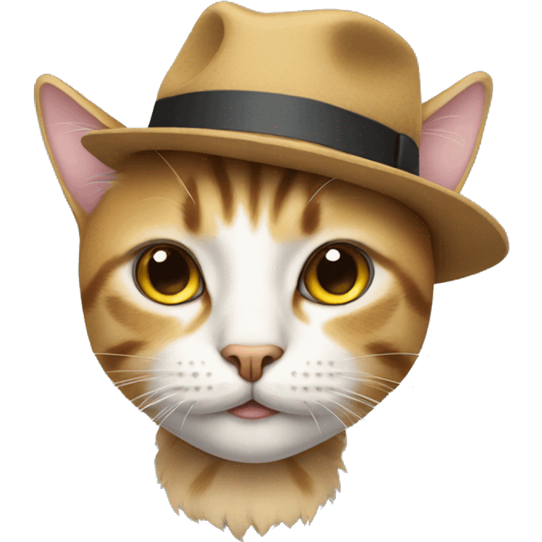 Cat with a hat emoji