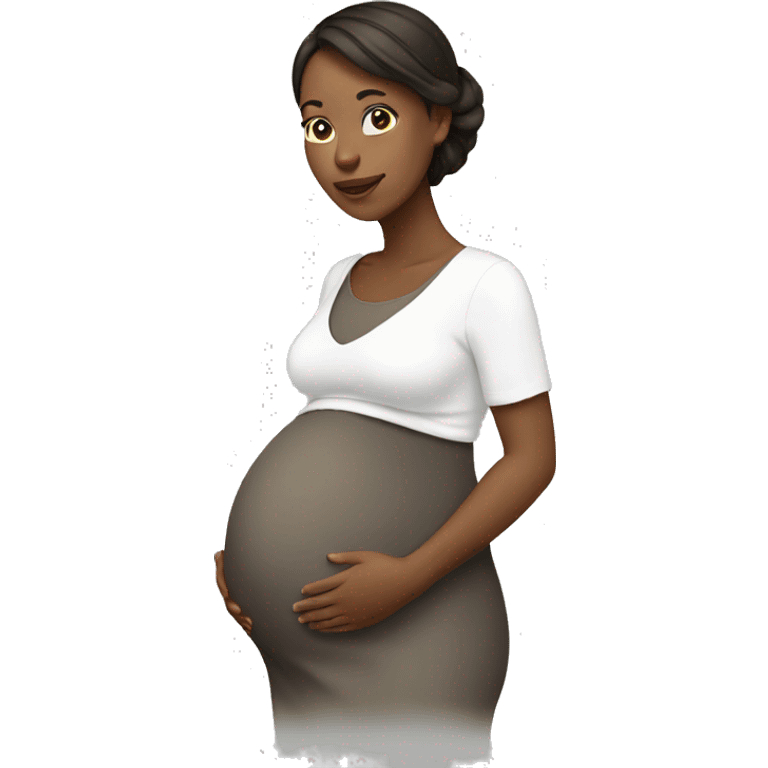 pregnant white  emoji