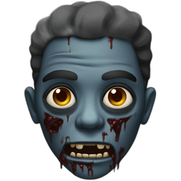 Black zombie emoji