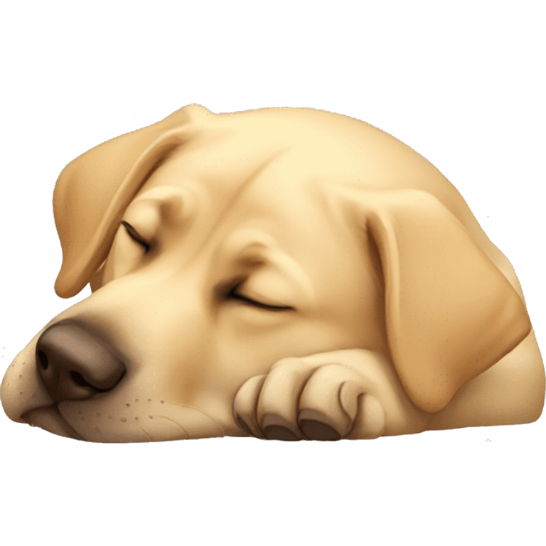 Labrador sleeping  emoji