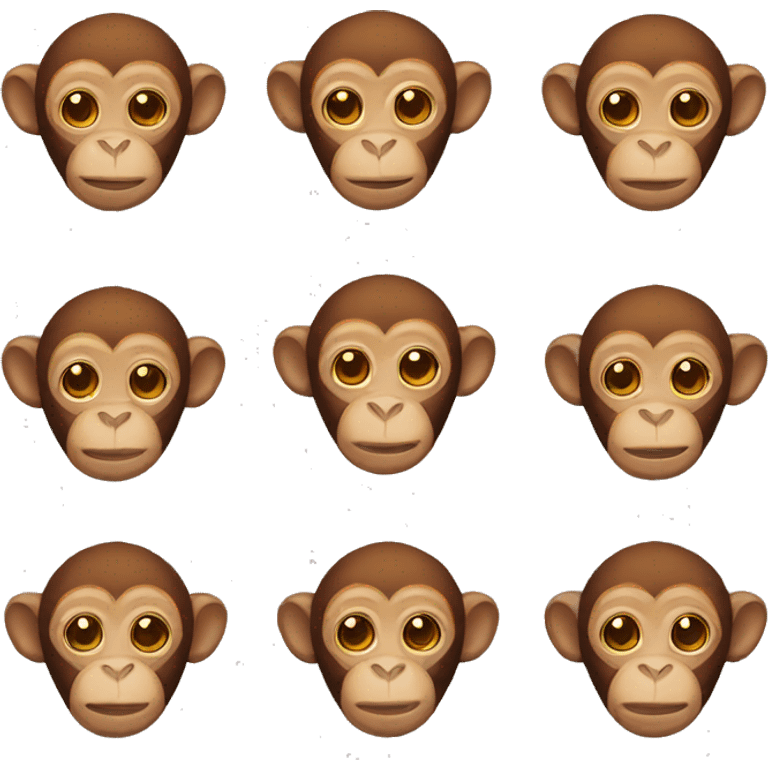 monkey with ginger emoji