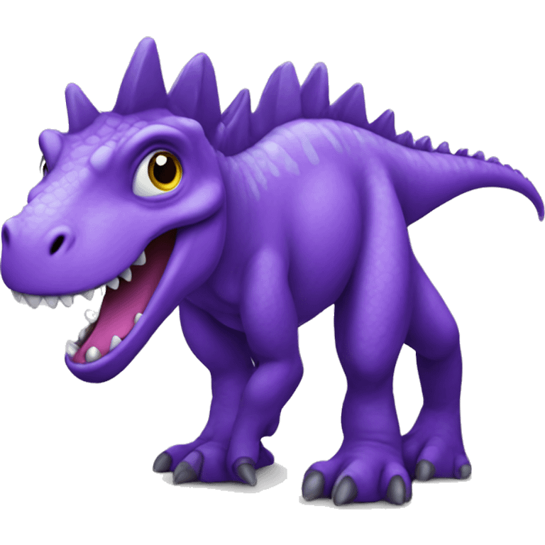 Purple dinosaur emoji