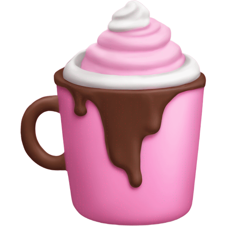 Pink hot chocolate  emoji