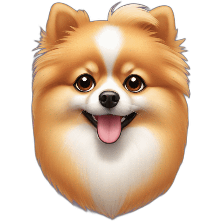 pomeranian pomeranian with carrot emoji