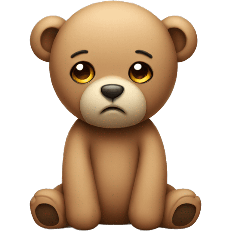 Sad teddy emoji