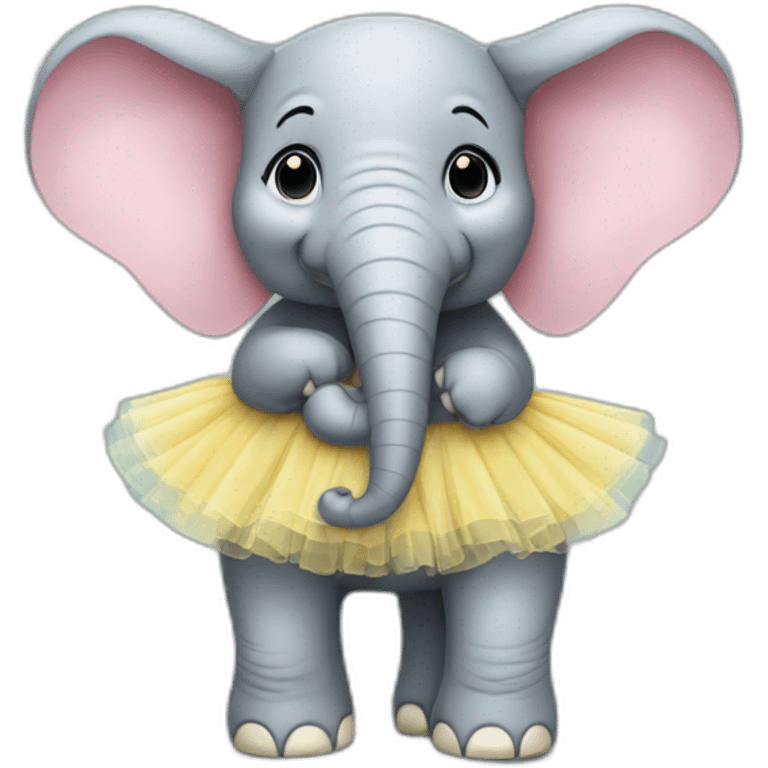 Éléphant en tutu emoji